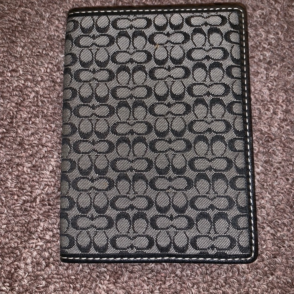 Coach signature passport cover